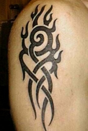 Tribal Upper Arm Tattoo